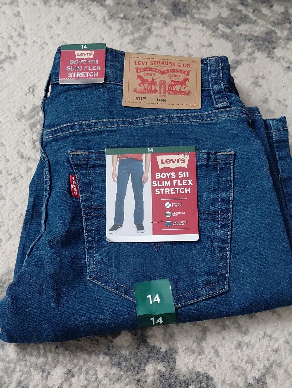 Levi's Boys 511 Slim Flex Stretch Jeans - Blue
